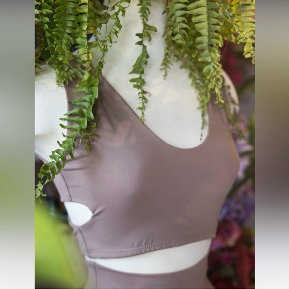 BUNDLE of THREE (3) Mika Yoga Wear Sport or Swim Side Cutout “Tessa” Bra Tops - Picture 8 of 14